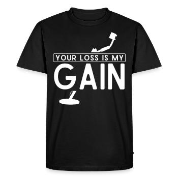 Codeur médical Programmeur médical - T-shirt Premium bio Homme - noir - Devant - Nico (187cm)