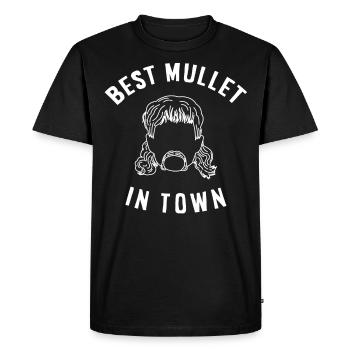 propriétaire de mulet, mulet - T-shirt Premium bio Homme - noir - Devant - Nico (187cm)