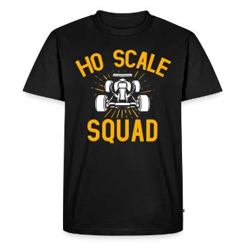 Course de voitures à sous, Voitures miniatures - T-shirt Premium bio Homme - noir - Devant - Nico (187cm)