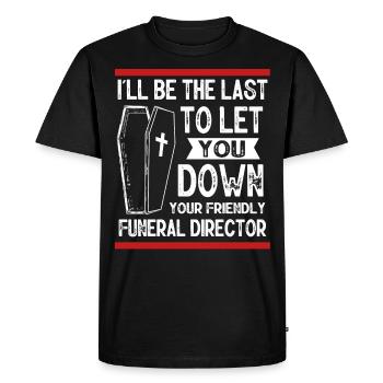 Salons funéraires, Salons funéraires - T-shirt Premium bio Homme - noir - Devant - Nico (187cm)
