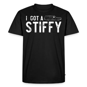 Salons funéraires, Salons funéraires - T-shirt Premium bio Homme - noir - Devant - Nico (187cm)