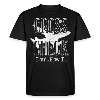 Agents de bord, pour les agents de bord, agents de bord - T-shirt Premium bio Homme - noir - Devant - Nico (187cm)