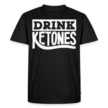 Régime Keto, régime sans glucides, céto - T-shirt Premium bio Homme - noir - Devant - Nico (187cm)