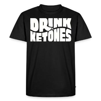 Régime Keto, régime sans glucides, céto - T-shirt Premium bio Homme - noir - Devant - Nico (187cm)