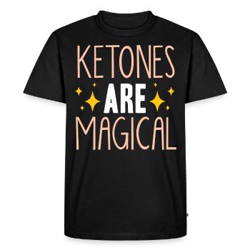 Régime Keto, régime sans glucides, céto - T-shirt Premium bio Homme - noir - Devant - Nico (187cm)