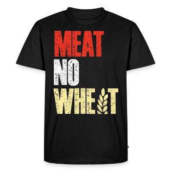 Régime Keto, régime sans glucides, céto - T-shirt Premium bio Homme - noir - Devant - Nico (187cm)