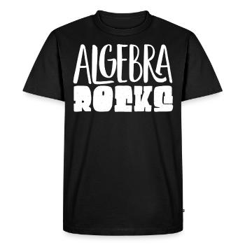 Algebra, Analysis, Science, Mathematics - Men's Premium Organic T-Shirt - black - Front - Nico (187cm)