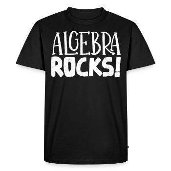 Algebra, Analysis, Science, Mathematics - Men's Premium Organic T-Shirt - black - Front - Nico (187cm)