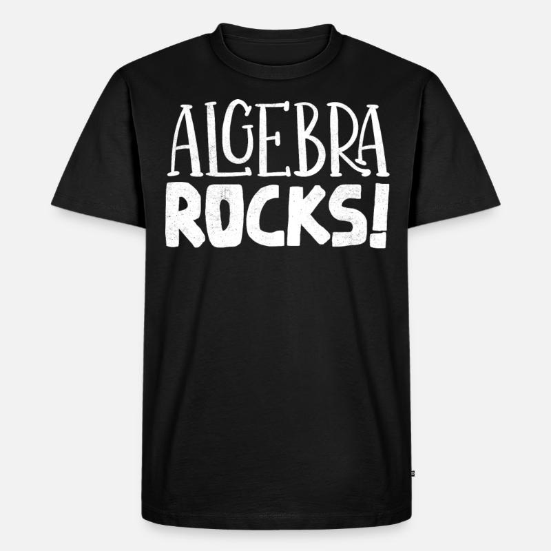 Algebra, Analysis, Wissenschaft, Mathematik - Männer Premium Bio T-Shirt - Schwarz
