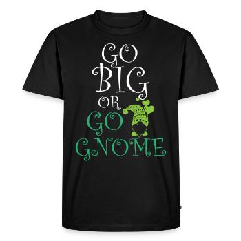 Gnome - Gnome Collecting - Gnome Collector - T-shirt Premium bio Homme - noir - Devant - Nico (187cm)
