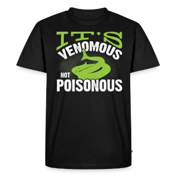 Propriétaires de serpents, amoureux des serpents, serpents - T-shirt Premium bio Homme - noir - Devant - Nico (187cm)
