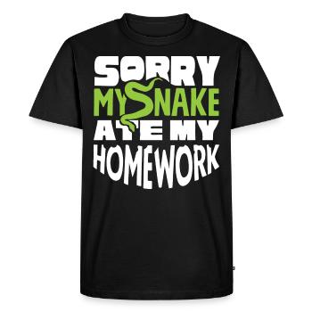 Propriétaires de serpents, amoureux des serpents, serpents - T-shirt Premium bio Homme - noir - Devant - Nico (187cm)