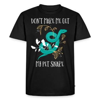 Snake, reptile - snakes - Men's Premium Organic T-Shirt - black - Front - Nico (187cm)
