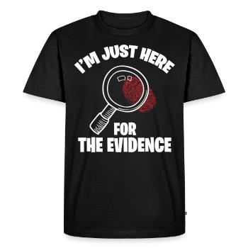 Forensic Scientist Costume - Men's Premium Organic T-Shirt - black - Front - Nico (187cm)