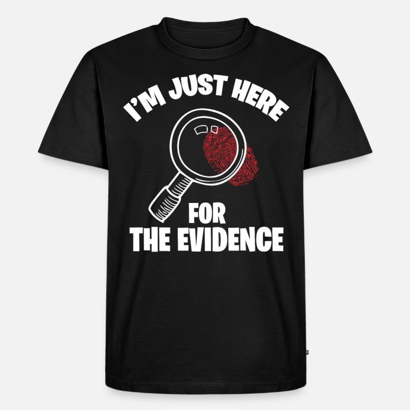 Forensiker Kostüm - Männer Premium Bio T-Shirt - Schwarz