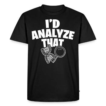 Forensic Scientist Costume - Men's Premium Organic T-Shirt - black - Front - Nico (187cm)