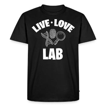 Forensic Scientist Costume - Men's Premium Organic T-Shirt - black - Front - Nico (187cm)