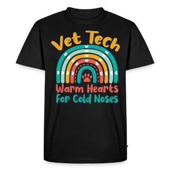 vétérinaire, vétérinaire, vétérinaire - T-shirt Premium bio Homme - noir - Devant - Nico (187cm)