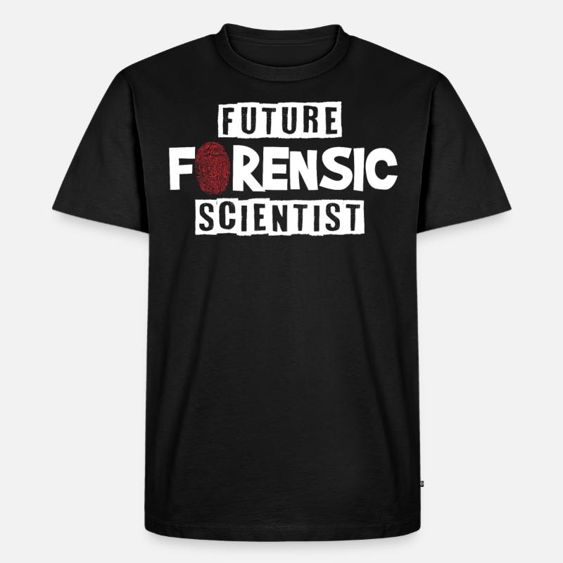 Forensiker Kostüm - Männer Premium Bio T-Shirt - Schwarz