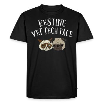vétérinaire, vétérinaire, vétérinaire - T-shirt Premium bio Homme - noir - Devant - Nico (187cm)