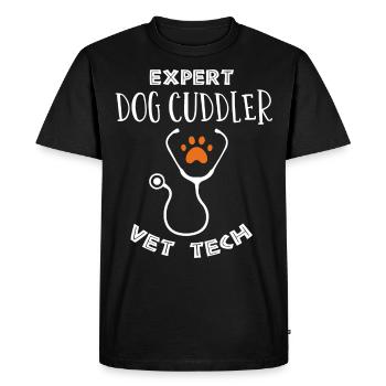 vétérinaire, vétérinaire, vétérinaire - T-shirt Premium bio Homme - noir - Devant - Nico (187cm)