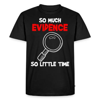 Forensic Scientist Costume - Men's Premium Organic T-Shirt - black - Front - Nico (187cm)