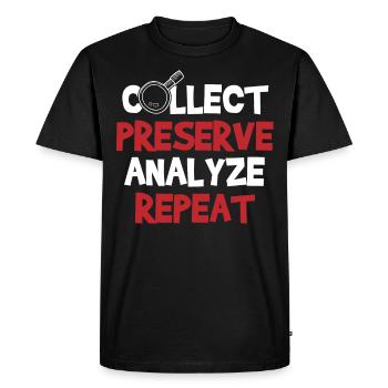 Forensic Scientist Costume - Men's Premium Organic T-Shirt - black - Front - Nico (187cm)