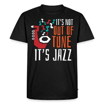 Musique jazz - Musiciens de jazz - T-shirt Premium bio Homme - noir - Devant - Nico (187cm)