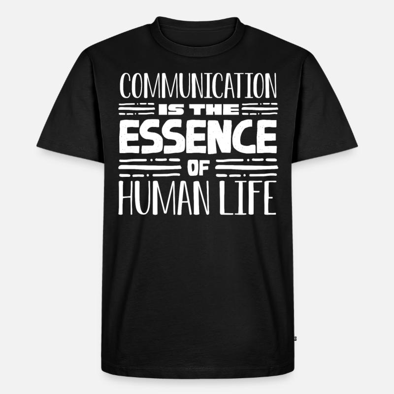 Sprachpathologie, Sprachpathologe - Männer Premium Bio T-Shirt - Schwarz