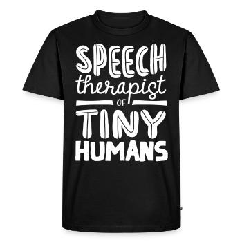 Speech-language pathology, speech-language pathologist - Men's Premium Organic T-Shirt - black - Front - Nico (187cm)
