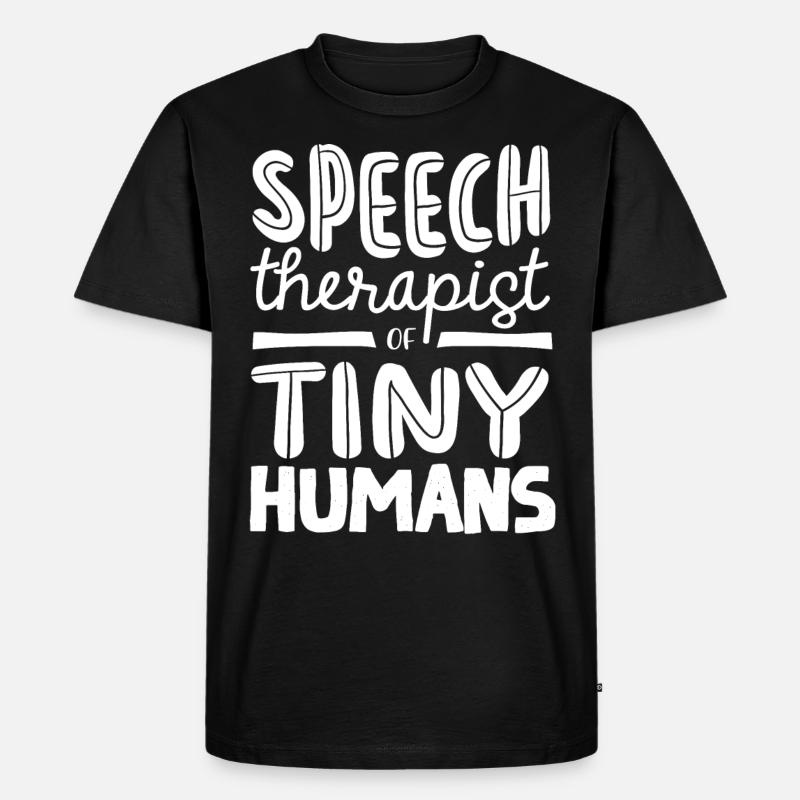 Speech-language pathology, speech-language pathologist - Men's Premium Organic T-Shirt - black
