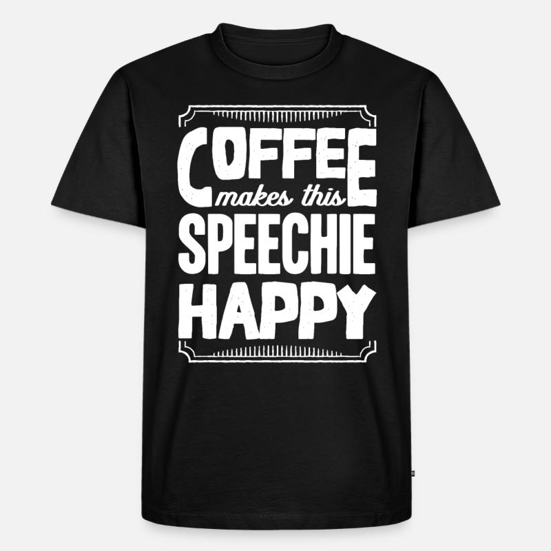 Sprachpathologie, Sprachpathologe - Männer Premium Bio T-Shirt - Schwarz