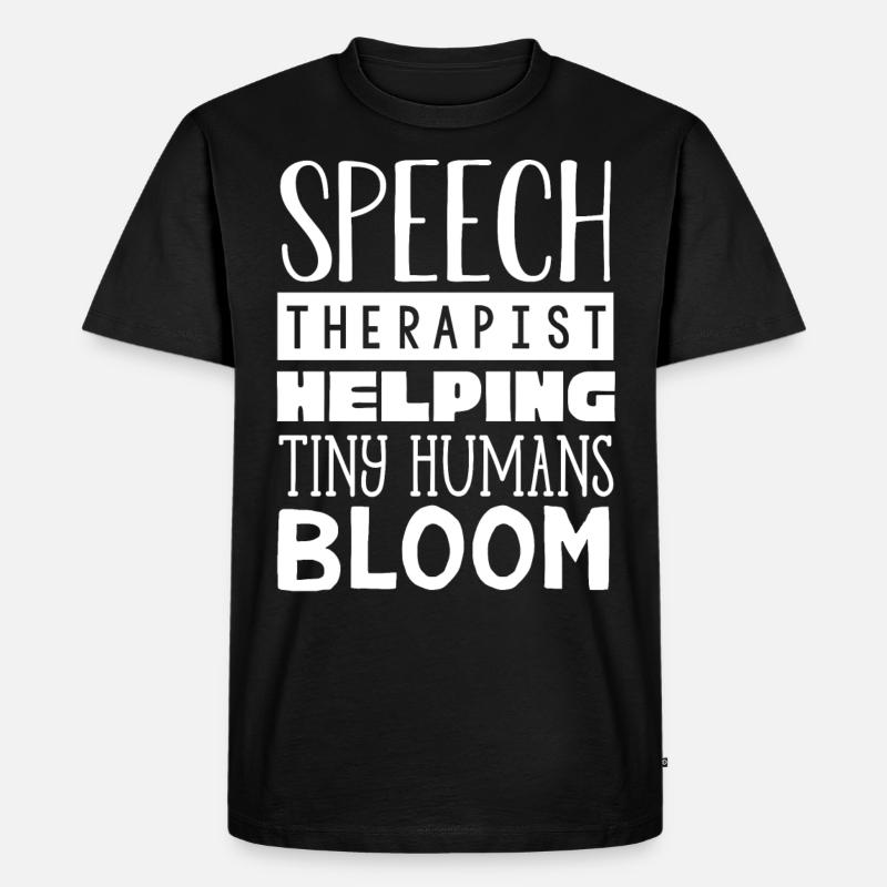 Speech-language pathology, speech-language pathologist - Men's Premium Organic T-Shirt - black