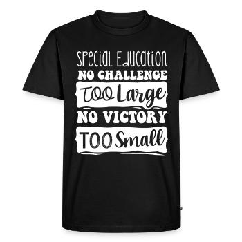 Éducation spécialisée, Éducation spécialisée - T-shirt Premium bio Homme - noir - Devant - Nico (187cm)