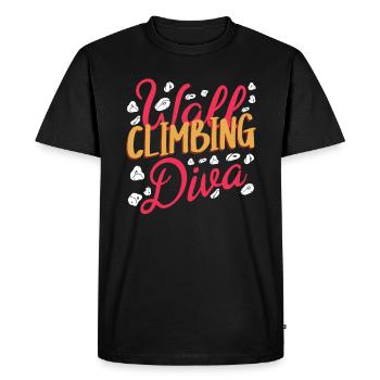 Wall climbers, wall climbers - Men's Premium Organic T-Shirt - black - Front - Nico (187cm)