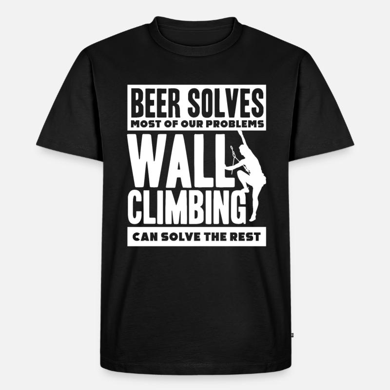 Wall climbers, wall climbers - Men's Premium Organic T-Shirt - black
