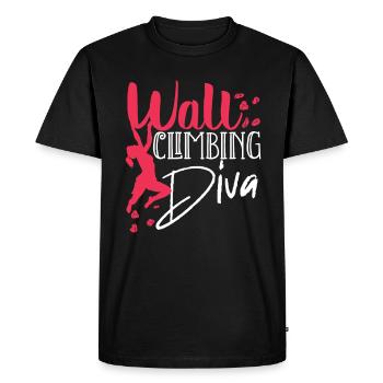 Wall climbers, wall climbers - Men's Premium Organic T-Shirt - black - Front - Nico (187cm)