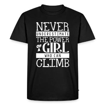 Wall climbers, wall climbers - Men's Premium Organic T-Shirt - black - Front - Nico (187cm)
