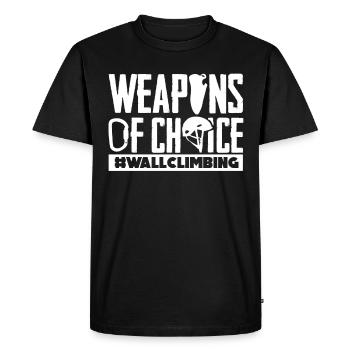 Wall climbers, wall climbers - Men's Premium Organic T-Shirt - black - Front - Nico (187cm)