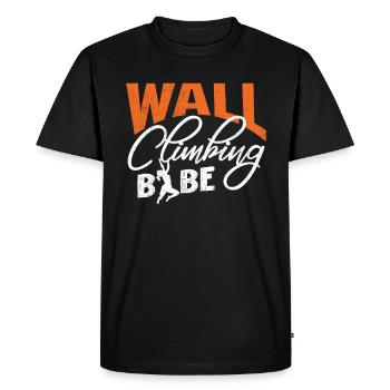 Wall climbers, wall climbers - Men's Premium Organic T-Shirt - black - Front - Nico (187cm)