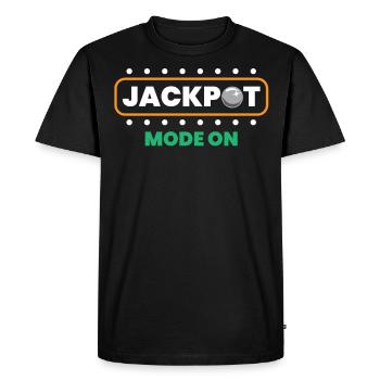 Joueur de flipper - T-shirt Premium bio Homme - noir - Devant - Nico (187cm)