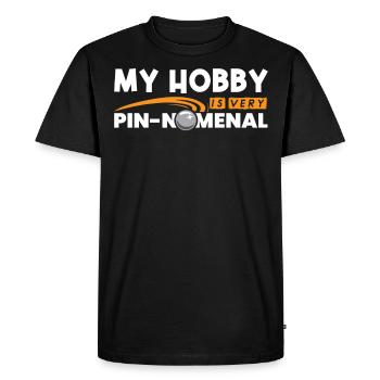 Joueur de flipper - T-shirt Premium bio Homme - noir - Devant - Nico (187cm)