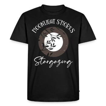 Gaz stellaire, Cosmologie, Astronomie - Jumelles - T-shirt Premium bio Homme - noir - Devant - Nico (187cm)