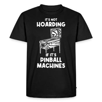 Joueur de flipper - T-shirt Premium bio Homme - noir - Devant - Nico (187cm)