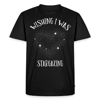 Gaz stellaire, Cosmologie, Astronomie - Jumelles - T-shirt Premium bio Homme - noir - Devant - Nico (187cm)