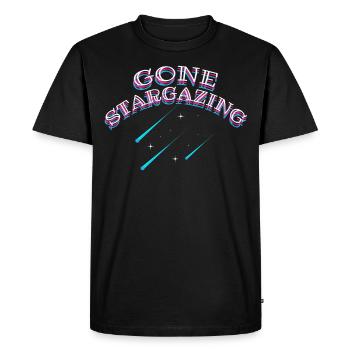 Gaz stellaire, Cosmologie, Astronomie - Jumelles - T-shirt Premium bio Homme - noir - Devant - Nico (187cm)