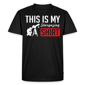 Astrophotographie, astronomie, observation des étoiles - T-shirt Premium bio Homme - noir - Devant - Nico (187cm)