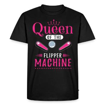Pinball arcade player - Men's Premium Organic T-Shirt - black - Front - Nico (187cm)