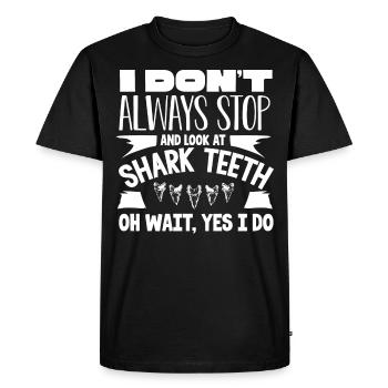 Sharks, shark counter collectors - Men's Premium Organic T-Shirt - black - Front - Nico (187cm)