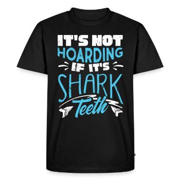 Sharks, shark counter collectors - Men's Premium Organic T-Shirt - black - Front - Nico (187cm)